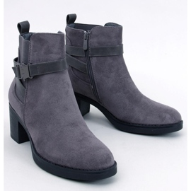 Botins de salto estável Yonda Grey cinza 1