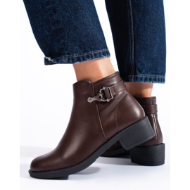 Botas femininas clássicas Shelovet marrons castanho 1