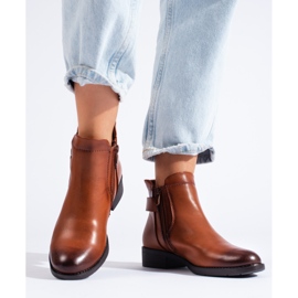 Botas Chelsea camelo femininas Shelovet castanho 2