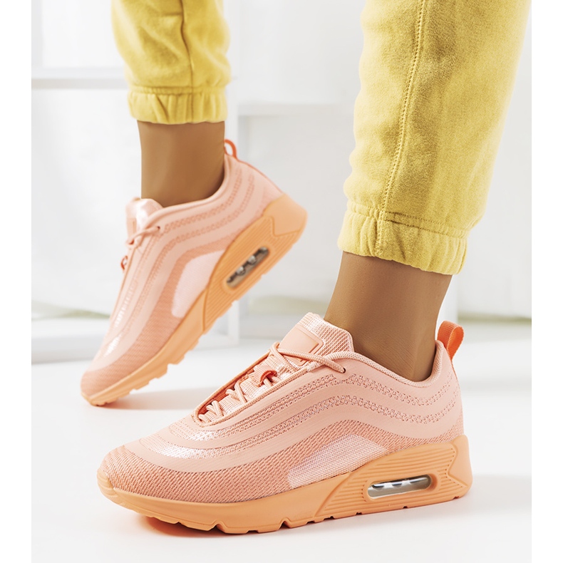 Tênis esportivos laranja V0270-1 1