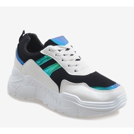 Sapatos esportivos da moda pretos LL1743 branco 1