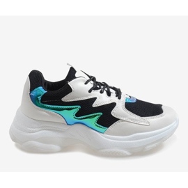 Calçados esportivos pretos da moda LL1730 branco 1