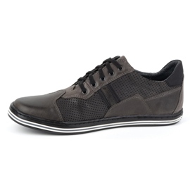 Polbut Sapatos casuais masculinos 1801P cinza 1