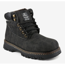 Botas de neve pretas com isolamento de A218 preto 1 Botas de neve pretas com isolamento de A218 preto 1