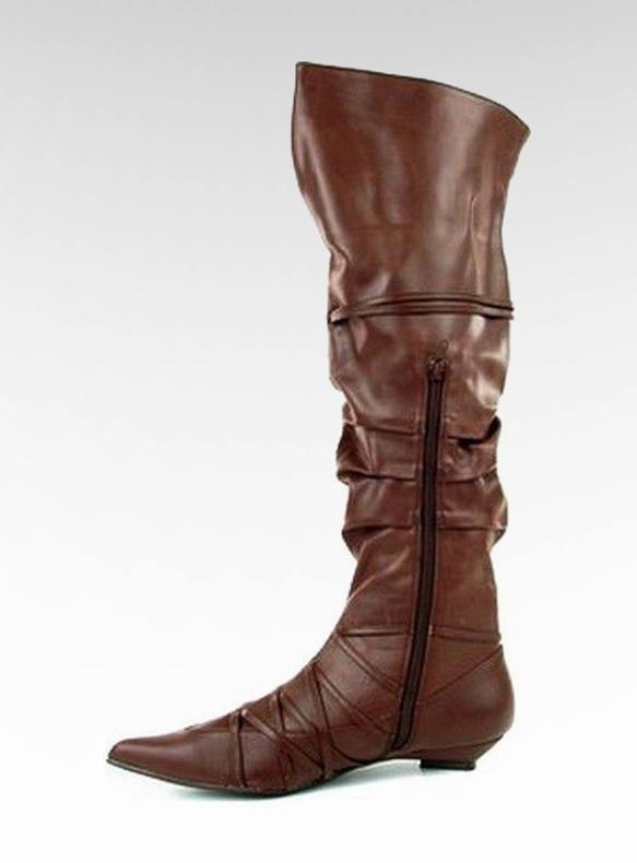 Mosqueteiros marrons 5832-1 femininos marrom 2