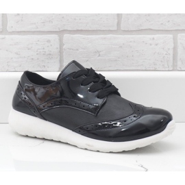 Sapatos esportivos femininos negros YD-7 preto 1