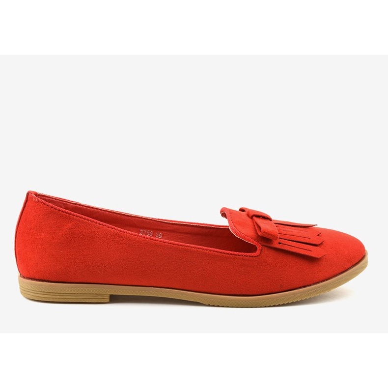 Mocassins de camurça ecológica Red Lordsy 2358 vermelho 1