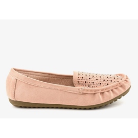 Mocassins nus abertos com lantejoulas YSD823Y bege 1 Mocassins nus abertos com lantejoulas YSD823Y bege 1