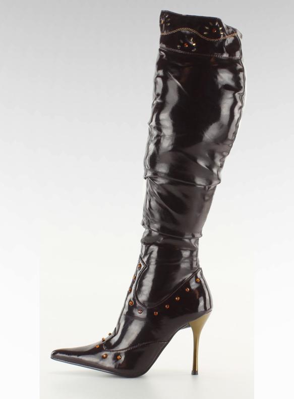 Botas envernizadas 6882-9V Marron marrom 1