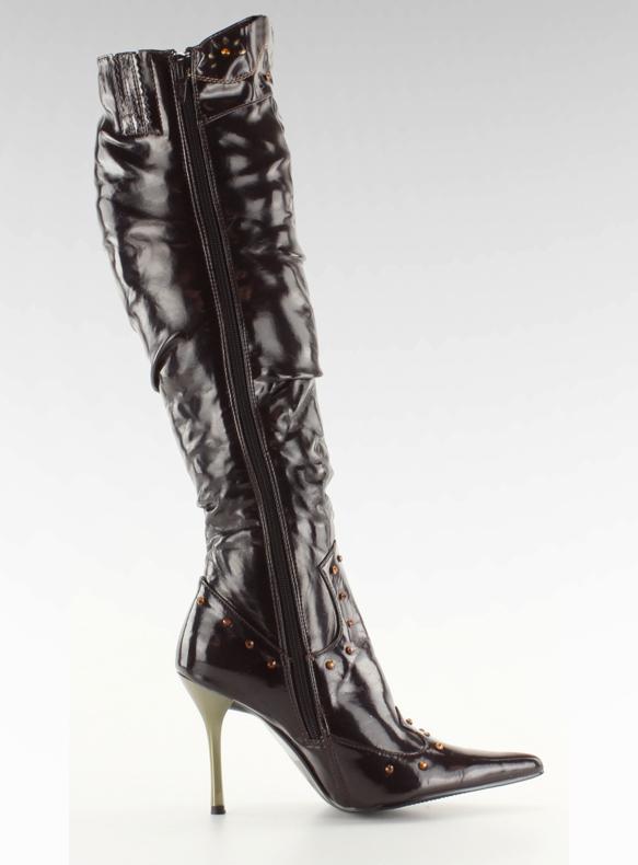 Botas envernizadas 6882-9V Marron marrom 2
