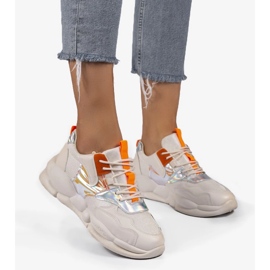 Calçados esportivos bege A88-65 castanho 1