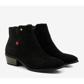 Botas pretas rasas de tornozelo 20Y8039-1 preto 2