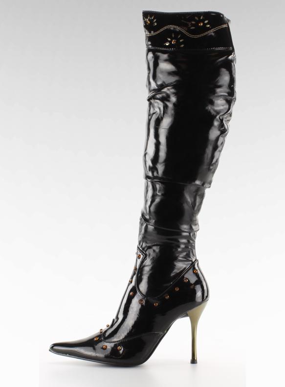 Botas envernizadas 6882-9V Noir preto 1