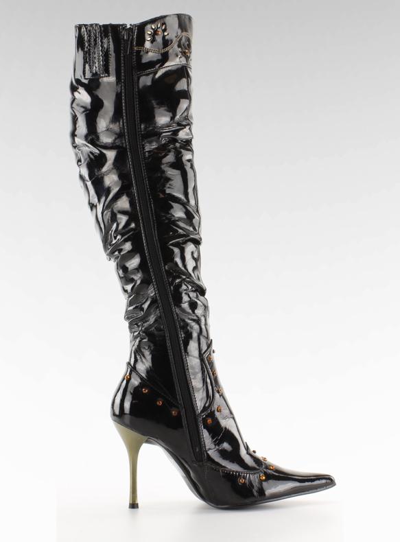Botas envernizadas 6882-9V Noir preto 2