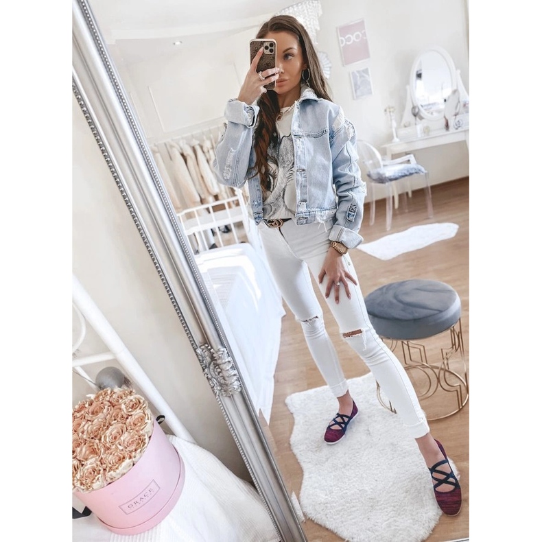 Bailarinas de tecido rosa LD8E07 azul marinho 1