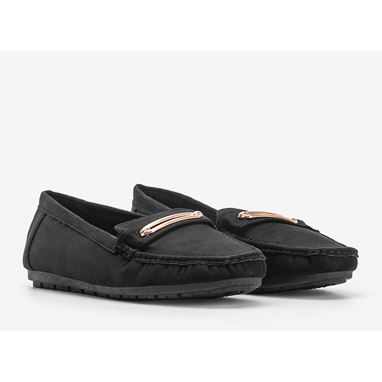 Mocassins Keyla para mulheres negras preto 2