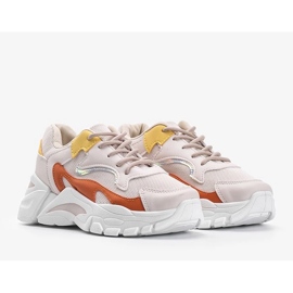 Tênis esportivos Lesly Bege 1