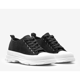 Tênis preto em sola Alyssa robusta 1