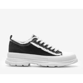 Tênis preto com sola Makenna grossa 1