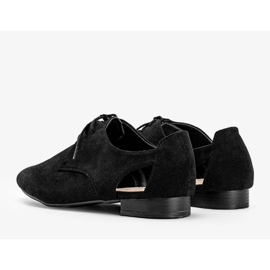 Botas pretas brilhantes de corte baixo da Dorothy preto 1