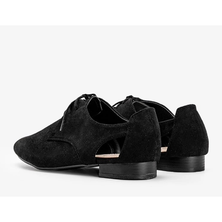 Botas pretas brilhantes de corte baixo da Dorothy preto 1