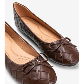 Bailarinas Kaiden de trança castanha castanho 1