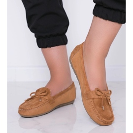 Mocassins marrons com laço Deonte castanho 1