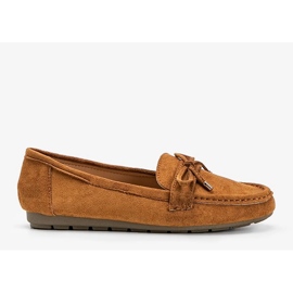 Mocassins marrons com laço Deonte castanho 2