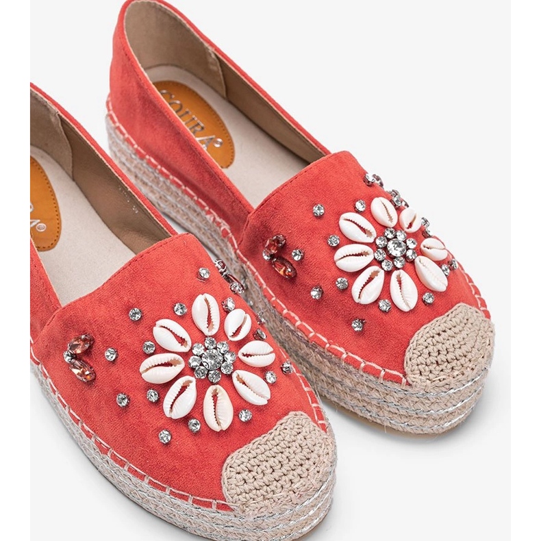 Alpercatas laranja na sola robusta da Sra. Nicki 1