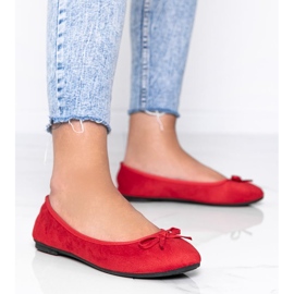 Bailarinas vermelhas com arco Angelina vermelho 1
