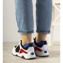 BM Tênis preto e branco com inserções de treino coloridas 1