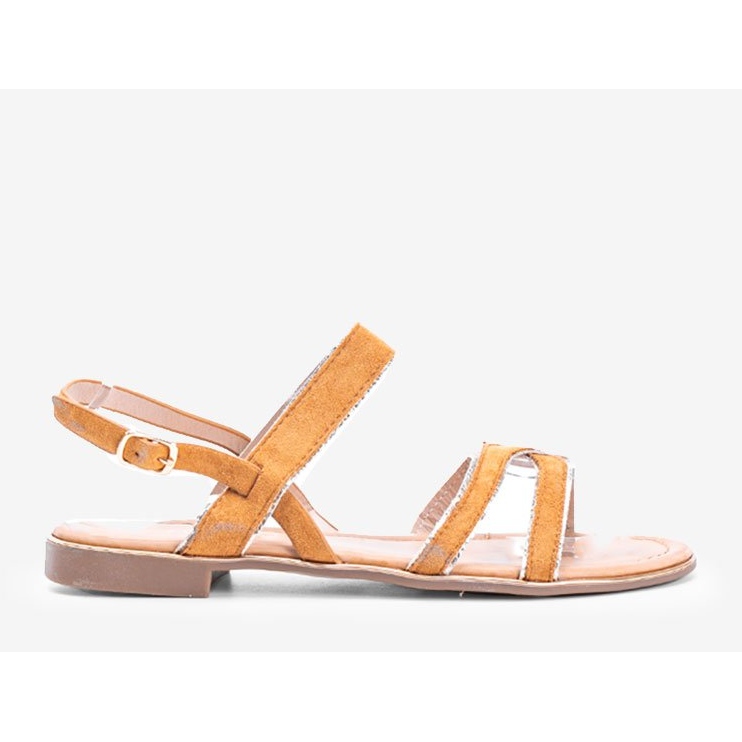 Sandálias femininas bege Rosina amarelo 1