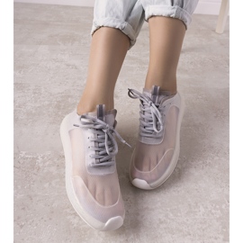 Tênis esportivos transparentes cinza Alicante 1