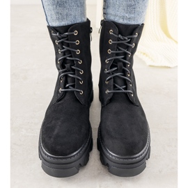 Botas pretas com sola alta Rudes preto 1
