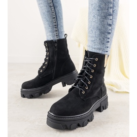 Botas pretas com sola alta Rudes preto 2
