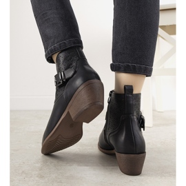 Botas pretas Jodhpur com fivela Monroy preto 1 Botas pretas Jodhpur com fivela Monroy preto 1