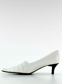 Sapatos elegantes H120-3 branco marrom 2
