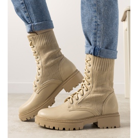 Botas de caminhada femininas bege Naturis 1