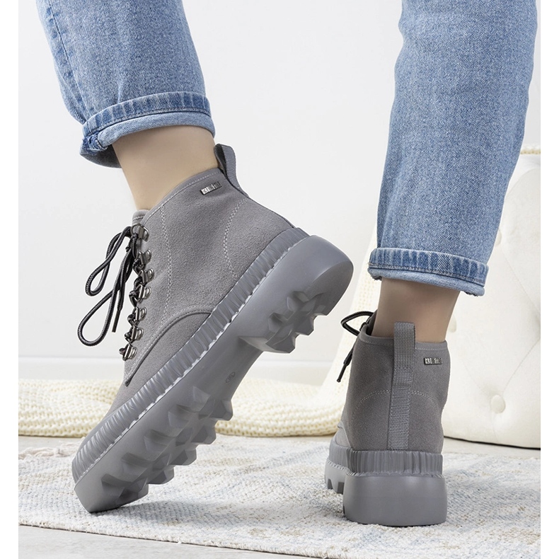 Botas esportivas femininas Grey Big Star Laprise cinza 1