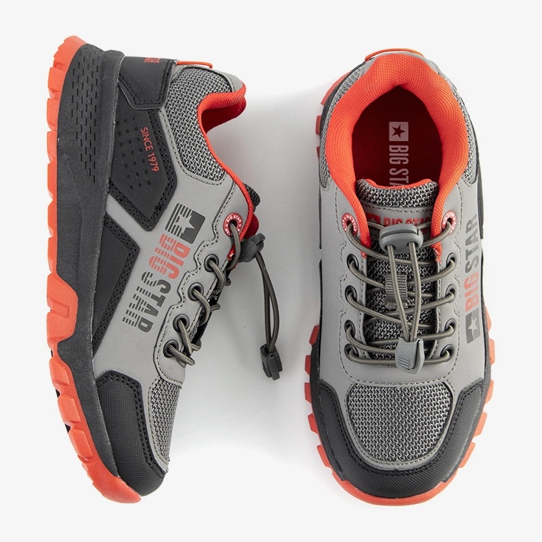 Tênis esportivos Grenier infantil Big Star Grey preto 1