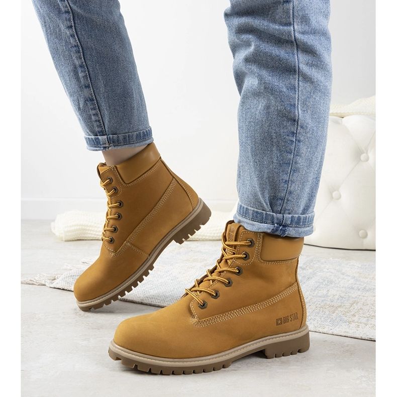 Botas femininas camelo Big Star Amitee castanho 1