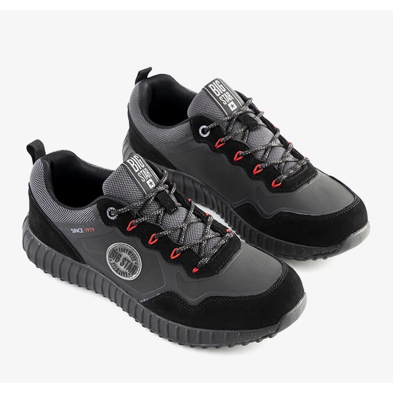 Calçados esportivos masculinos Big Star Black Florus preto 1