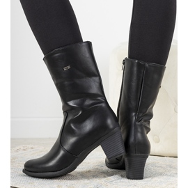 Botas clássicas pretas no poste Preciado preto 1 Botas clássicas pretas no poste Preciado preto 1