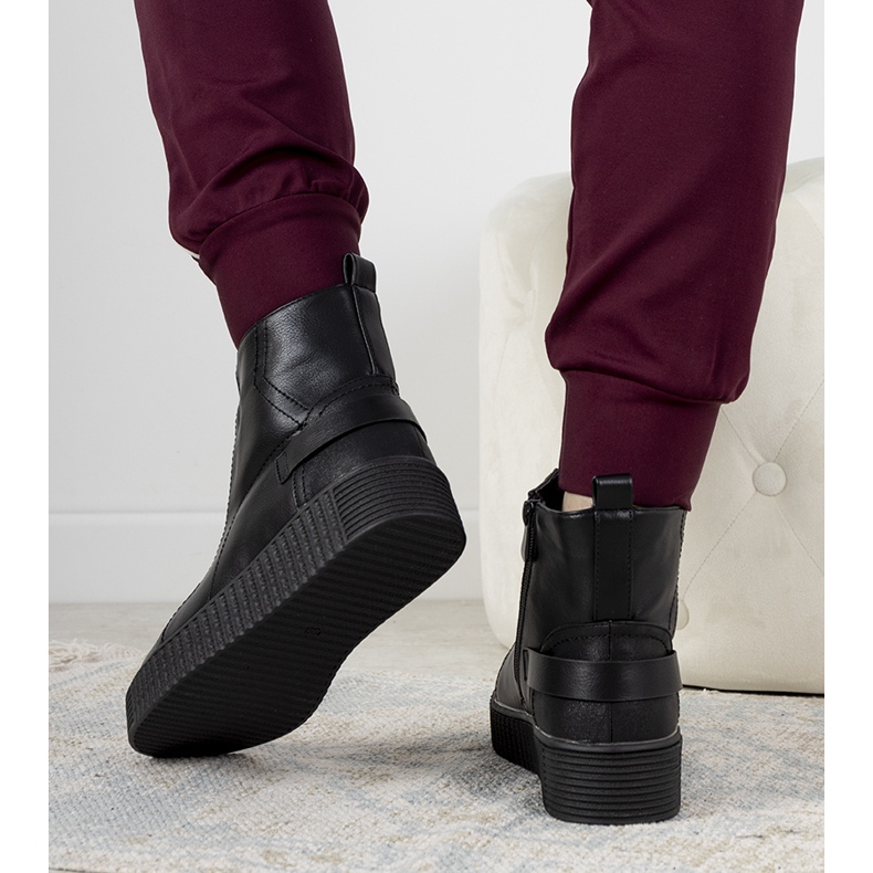 Botas plataforma Black Nazario preto 1