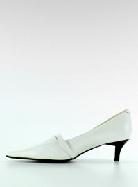 Sapatos clássicos H120-6 Branco marrom 2
