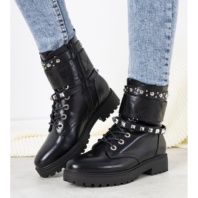 Botas lapierre pretas planas preto 1 Botas lapierre pretas planas preto 1