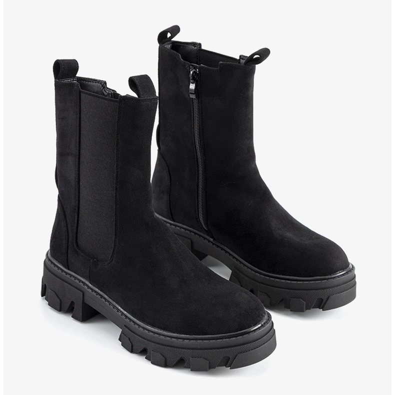 Botas pretas de salto alto Christabel preto 1