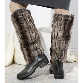 Botas de chuva cinza com pele Melgar 1