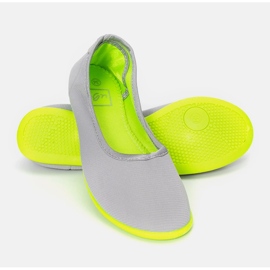 Bailarinas infantis Geneseo cinza e verde 1