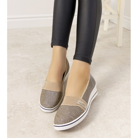 Tênis de cunha Golden Burris dourado 2